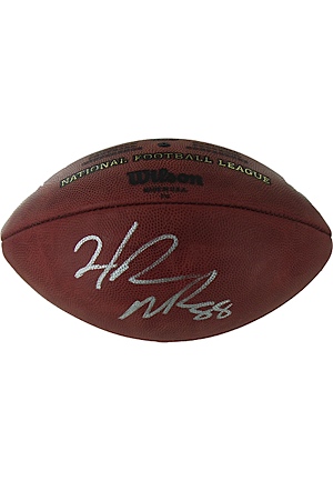 Hakeem Nicks Autographed NFL "Duke" Football